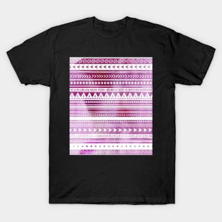 Purple Watercolor Tribal Pattern T-Shirt